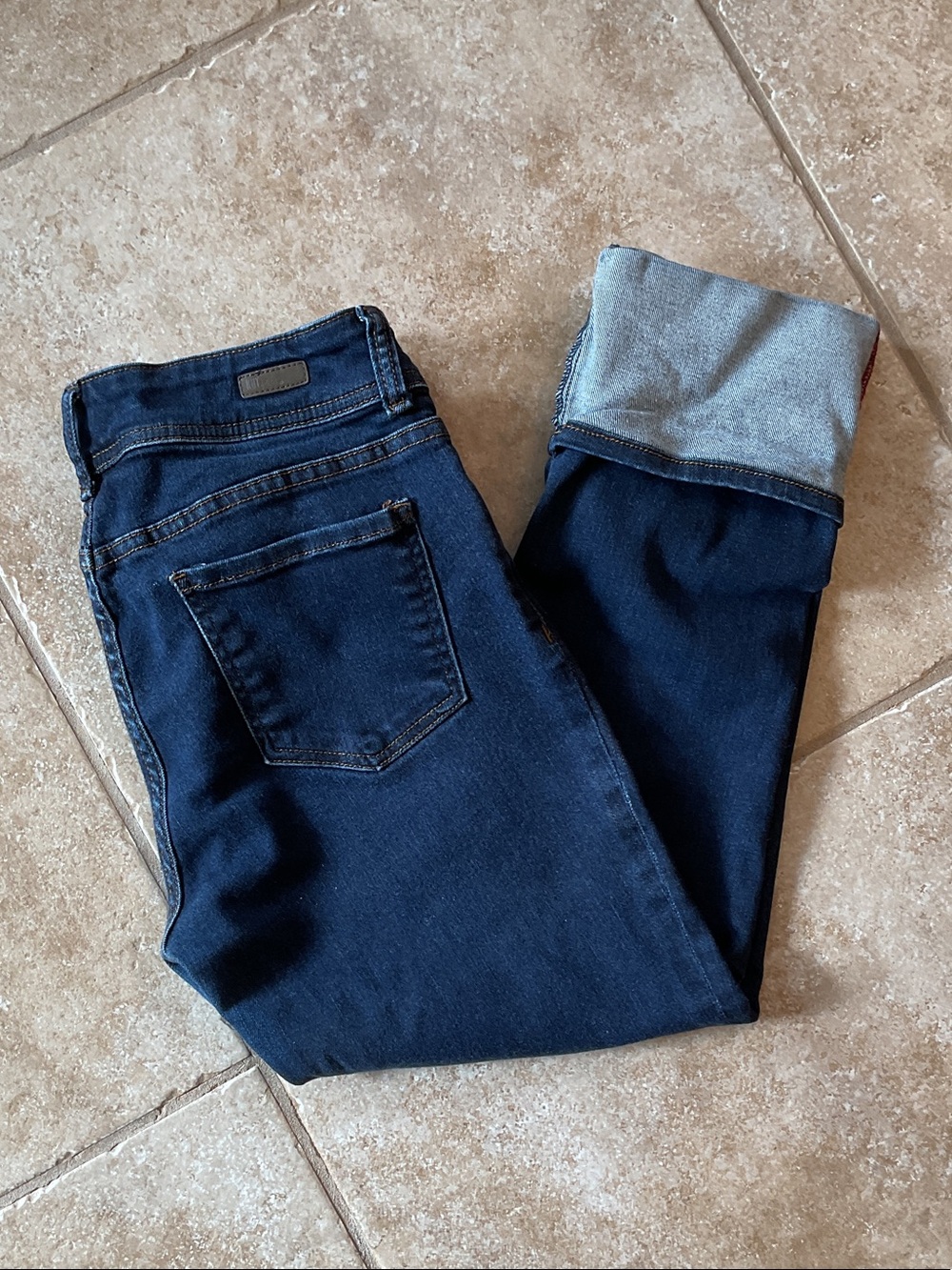 Kut from the Kloth Dark Blue Cropped Jeans